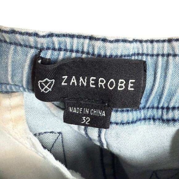 Zanerobe Sureshot Jogger Men's 32 Blue Denim Stretch High-Rise Drawstring Waist - Picture 9 of 16